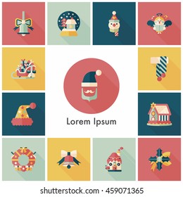 Christmas and winter icons set