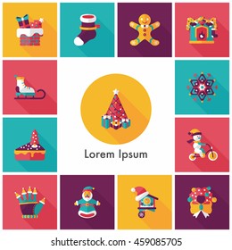 Christmas and winter icons set