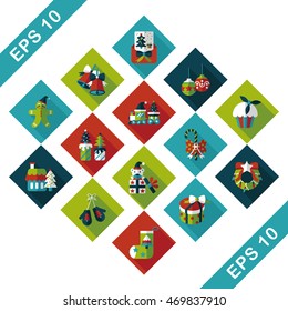 Christmas and winter icons set
