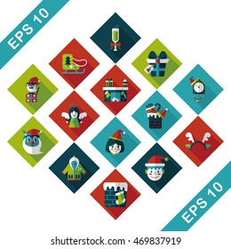 Christmas and winter icons set