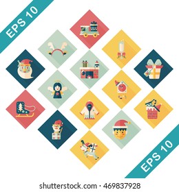 Christmas and winter icons set