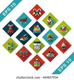 Christmas and winter icons set