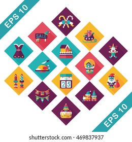 Christmas and winter icons set