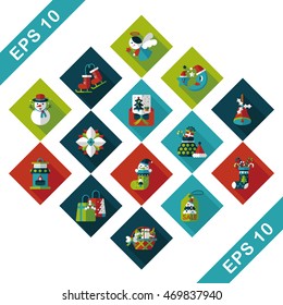 Christmas and winter icons set
