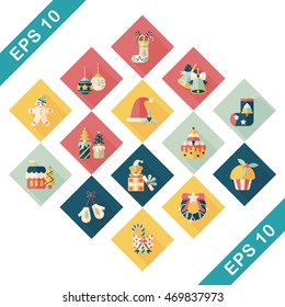 Christmas and winter icons set