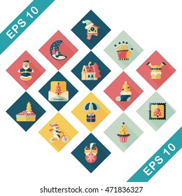 Christmas and winter icons set