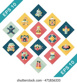 Christmas and winter icons set