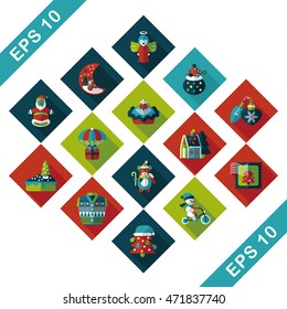 Christmas and winter icons set