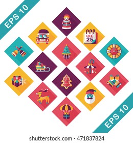 Christmas and winter icons set