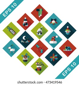 Christmas and winter icons set