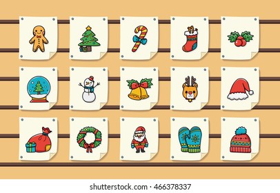 Christmas and winter icons set,eps10