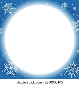 Christmas winter image banner material background Winter sale Snowflakes and white windows