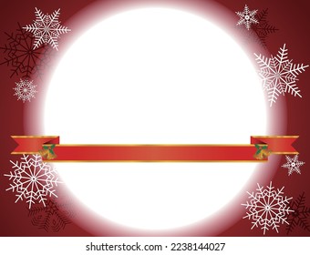 Christmas winter image banner material background Winter sale Snowflakes and white windows