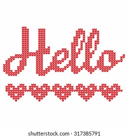 Christmas and Winter knitted pattern