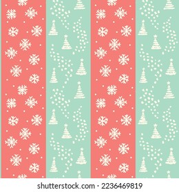 Christmas and Winter Pattern Illustration