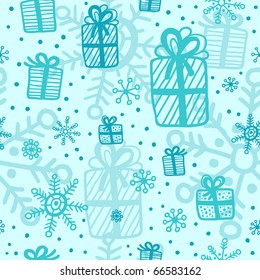 christmas winter seamless pattern