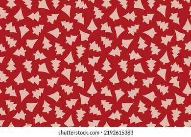navidad, patrón ininterrumpido de invierno con árboles de navidad, excelente para envolver, textil, papel de pared, tarjeta de saludo- ilustración vectorial