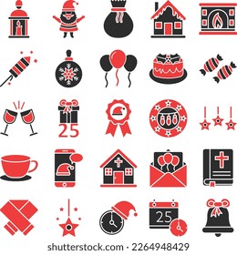 Christmas, winter set, Christmas pack, Christmas vector icons, party  set,  celebration pack, event icons,  December pack, Christmas Flat icons 