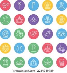 Christmas, winter set, Christmas pack, Christmas vector icons, party  set,  celebration pack, event icons,  December pack, Christmas Flat icons 