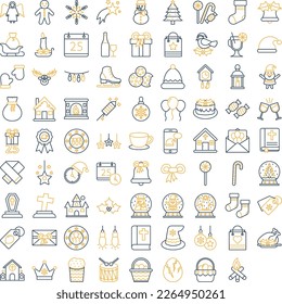 Christmas, winter set, Christmas pack, Christmas vector icons, party  set,  celebration pack, event icons,  December pack, Christmas Flat icons 
