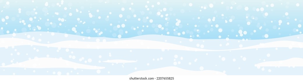 banner de nieve de invierno de navidad- ilustración vectorial