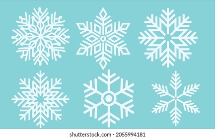 Christmas Winter Snow Vector set