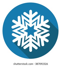 Christmas winter snowflake icon