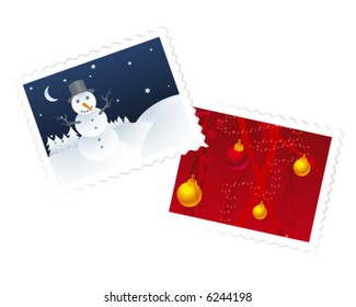 Christmas Winter Stamps