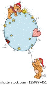 Christmas winter teddy bears

