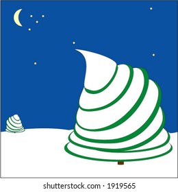 Christmas winter tree