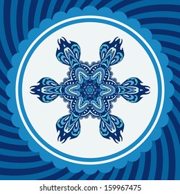 Christmas winter vector snowflake