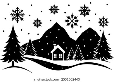 Christmas Winter Wonderland Silhouette Images