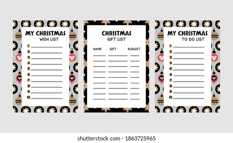 clipart christmas wish list