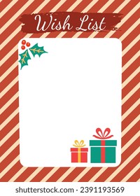 Christmas wish list simple design