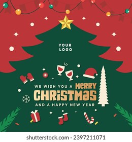 Christmas Wishes Assets Vector Design