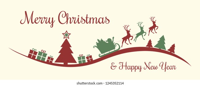 Christmas wishes with festive decorations. Vector.