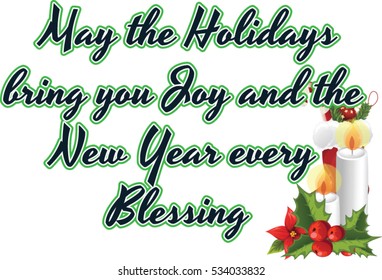 Christmas wishes message on white background