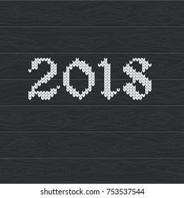 Christmas wooden background. Black backdrop for congratulatory flyer, banner, booklet and greeting card for Christmas and New Year.
