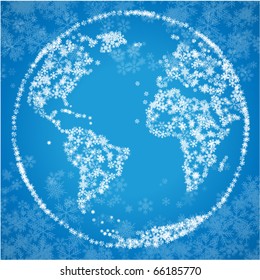 Christmas world blue
