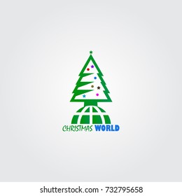 Christmas world logo