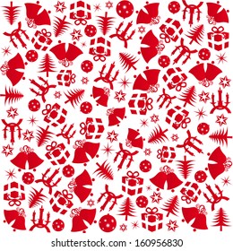 Christmas wrapping on small images with a Christmas theme