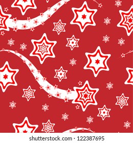 Christmas wrapping paper or background vector illustration