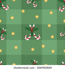 Weihnachtsblattmuster grün