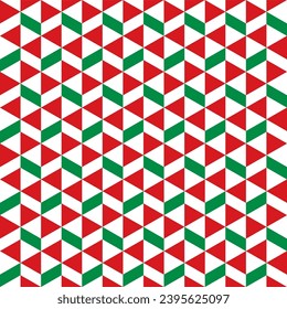 Christmas wrapping paper pattern. Seamless xmas gift wrap geometric pattern background.