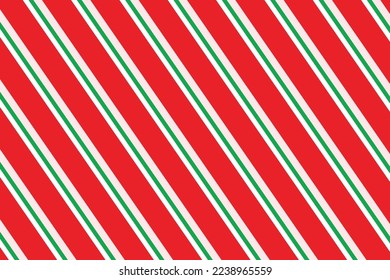 Christmas Wrapping Paper With Red And Green Background