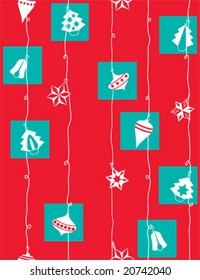 Christmas wrapping paper - seamless pattern (vector)