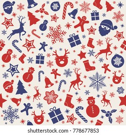 Christmas Wrapping Paper Seamless Texture Vector Stock Vector (Royalty ...