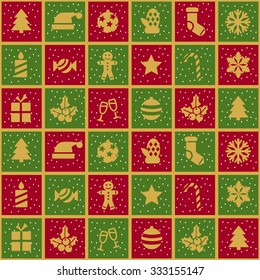 Christmas wrapping paper, vector illustration