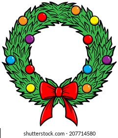 31,480 Christmas wreath cartoon Images, Stock Photos & Vectors