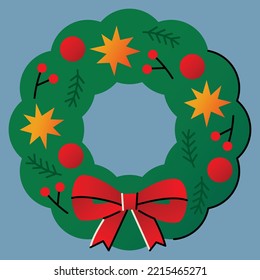 Una corona de Navidad para Navidad.